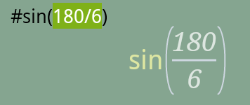 #sin(180/6)